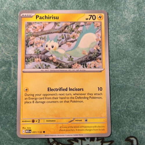 Pachirisu κάρτα Pokemon μεταχειρισμένη