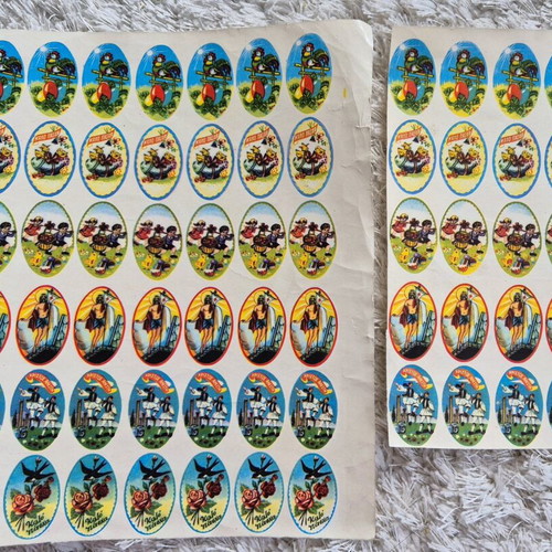 Easter stickers new from the 1970s