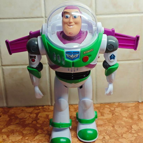 Buzz Lightyear Electronic Walking Figure Toy Story 4 like new