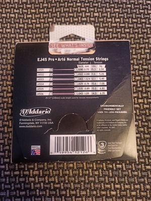 3 guitar strings new