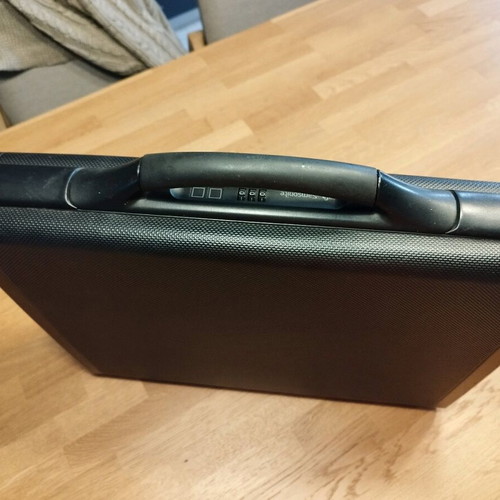 Vintage Samsonite hard briefcase used black