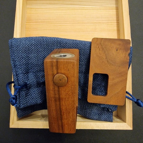 Vape Squonk Box new, custom walnut wood limited edition #27