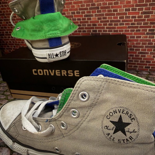 Converse Kids Sneakers Ctas Two Fold Kid like new, grey and blue