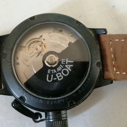 U-Boat men's automatic watch used, waterproof 70 meters