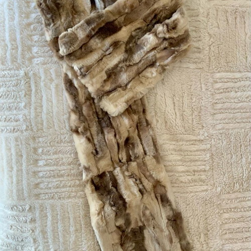 Natural fur scarf Christina Titi Design new, beige