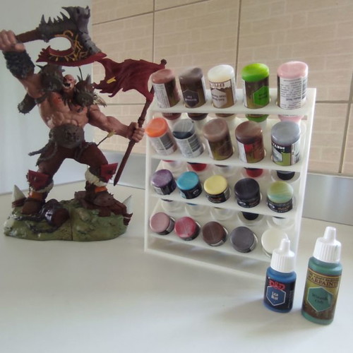 Painting vial holder new with 20 slots made of PLA plastic