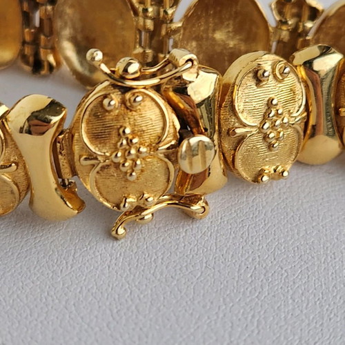 Gold bracelet 14 carat used, length 18.5cm