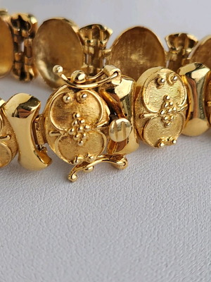 Gold bracelet 14 carat used, length 18.5cm