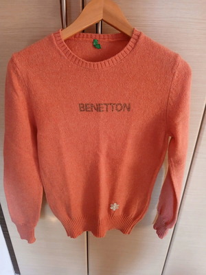 Πουλοβερ Benetton μεταχειρισμένο, ροζ, μέγεθος S