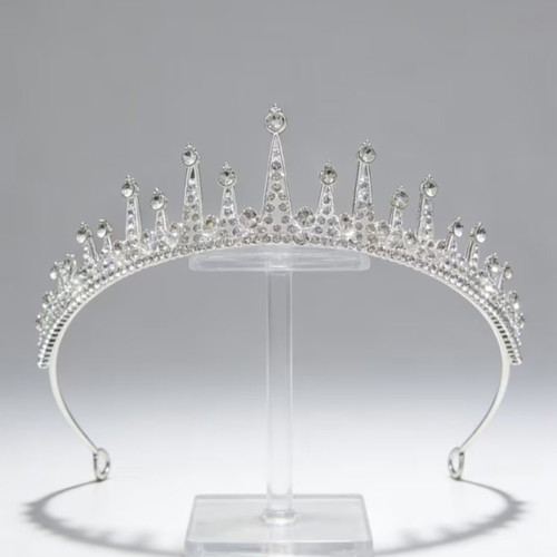 Wedding Tiara with Crystal Rhinestones Unused