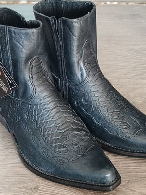Commanchero Original Cowboy Boots New Black Size 40