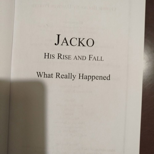 Jacko His Rise and Fall hardcover book like new, English