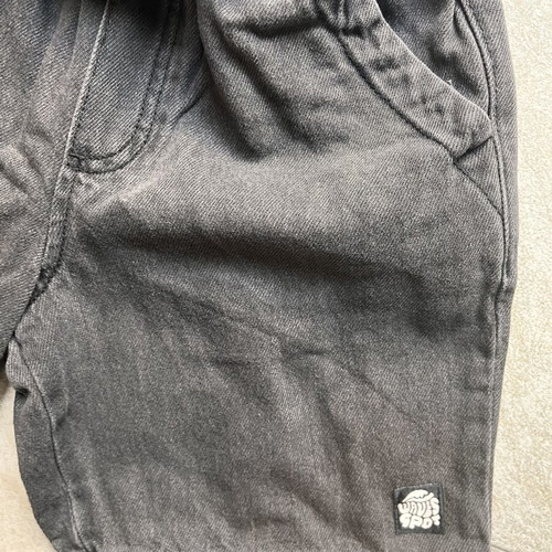 Zara Kids denim shorts like new, size 9 years 134 cm, black acid wash