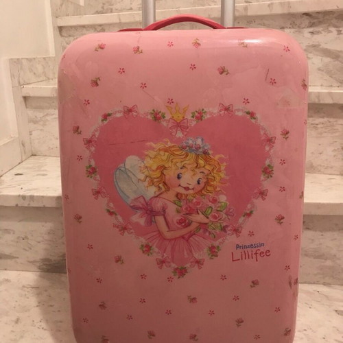 Die Spiegelburg Prinzessin Lillifee Children's Trolley Suitcase Pink 50cm like new