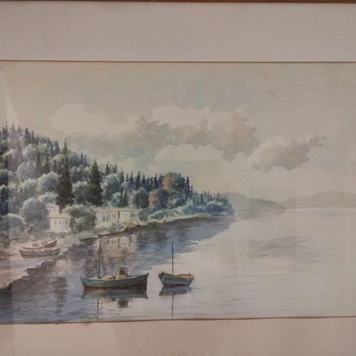 Painting Kerkyra Landscape Watercolor used