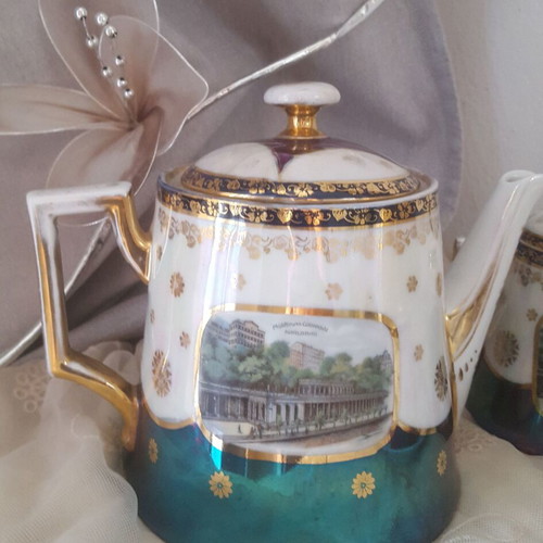 Victoria Carlsbad Austria 1904-1918 porcelain set of 4 parts used