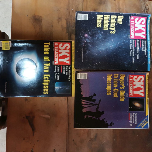 Sky & Telescope magazine used, pack of 8 issues