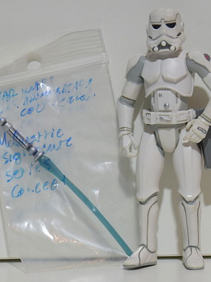 Hasbro Star Wars 30th Anniversary McQuarrie Concept Stormtrooper figure used