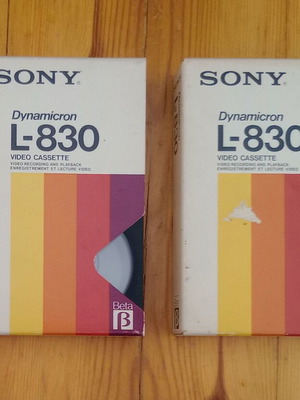 Beta Max video cassettes used, pack of 2, Jesus of Nazareth