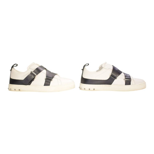 Valentino Garavani Rockstud leather sneakers EU 38 white black