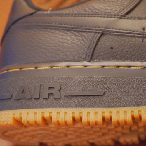 Nike Air Force 1 Luxe size 48.5 like new black leather casual shoes