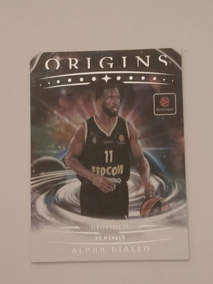Alpha Diallo 2025-26 Panini Euroleague Origins card AS Monaco