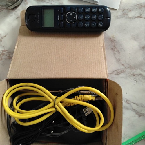 Panasonic cordless home phone, black, used