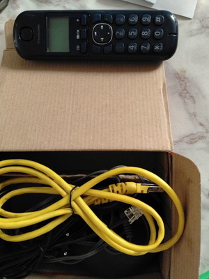 Panasonic cordless home phone, black, used