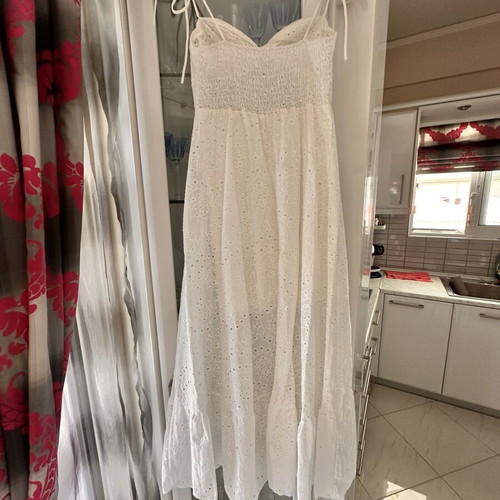 White long dress, new, size S-M