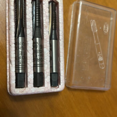 M6 Tap Set of 3 Pieces with Case New