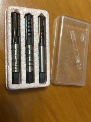 M6 Tap Set of 3 Pieces with Case New