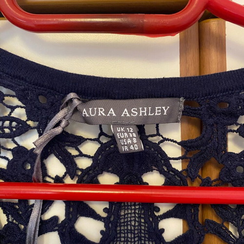 Laura Ashley bolero new, blue with lace detail