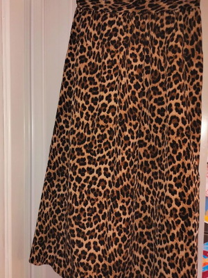 Leopard μίντι φούστα καινούργια Celestino, μπεζ και καφέ