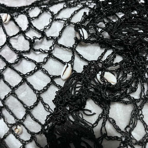 Black net new with shells for waist or decoration