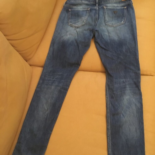 Guess jeans with rips, like new, size 27 blue