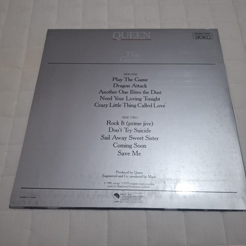 Queen The Game original vinyl 1980 like new