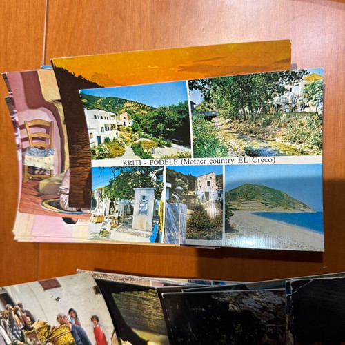 Vintage Crete postcards used, collection of 67 pieces from the 90s
