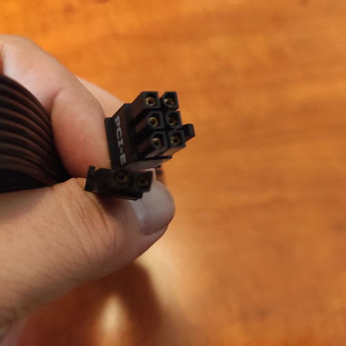 PCIe Pin Power Cable BC08 like new, flat ribbon black