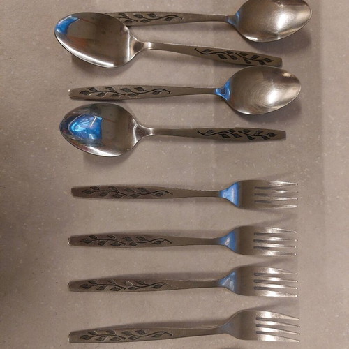 Cutlery set stainless steel vintage pack of 44 pieces