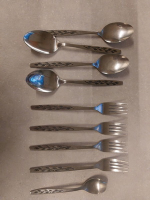 Cutlery set stainless steel vintage pack of 44 pieces