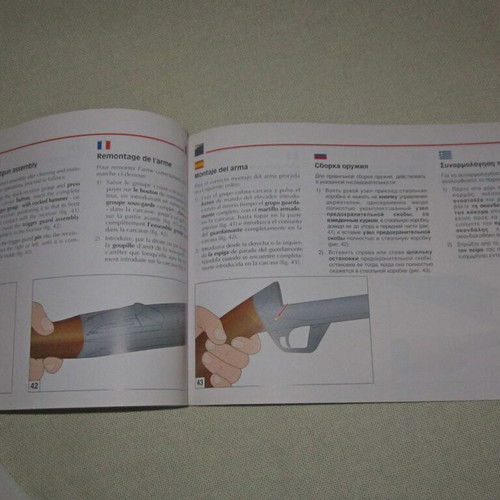 Super Black Eagle II owner's manual used, six-language guide