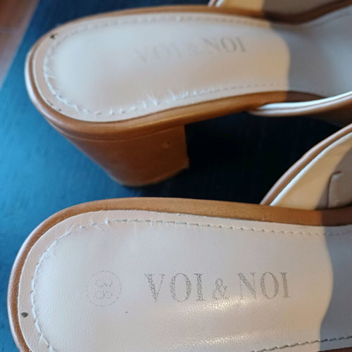 Voi & Noi women's mules used, camel, size 38