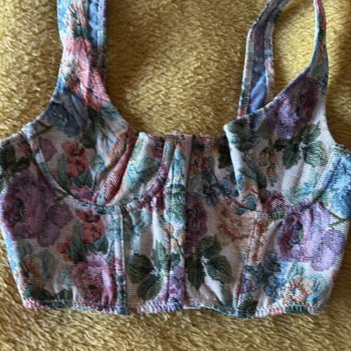 Shein bustier top new, multicolor, size XS