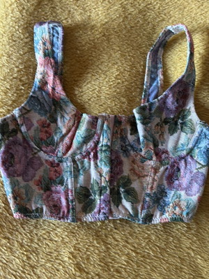 Shein bustier top new, multicolor, size XS