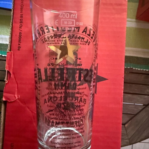 Estrella beer glass 400ml