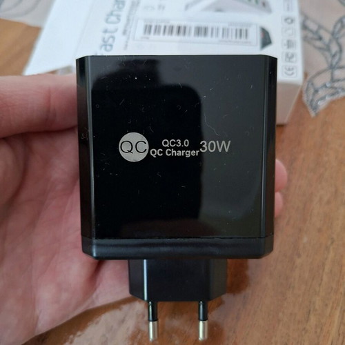 Charger with 6 USB ports and fast charge cable new