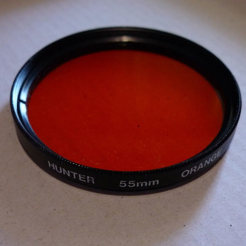 Orange filter used, 55mm front diameter