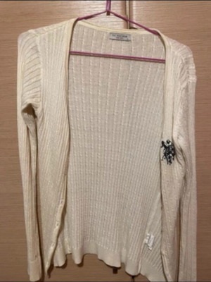 US Polo Assn cardigan small, used, white