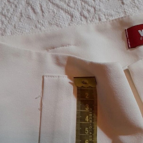 Y2K White Bell-Bottom Pants like new, Size 36
