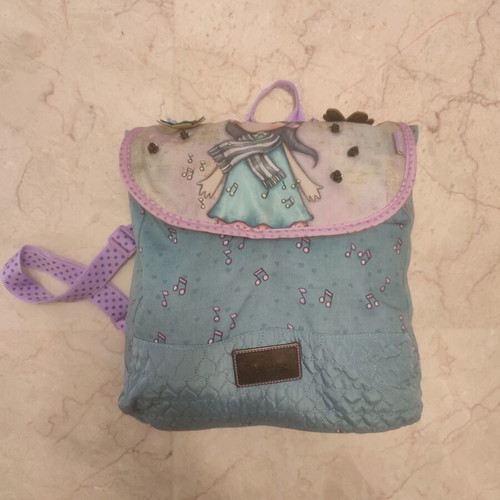 Gorjuss The Scarf children's backpack like new, turquoise